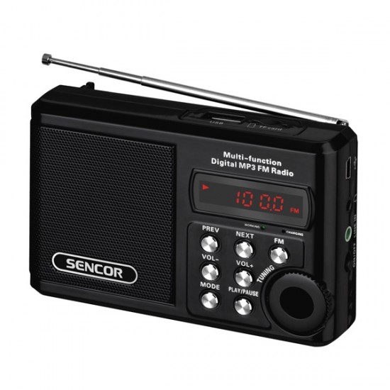 Rádioprijímač SENCOR SRD 215B USB/MP3