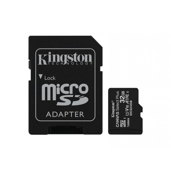 Pamäťová karta KINGSTON SDCS/32GB micro SDHC 32GB CL10 s adaptérom