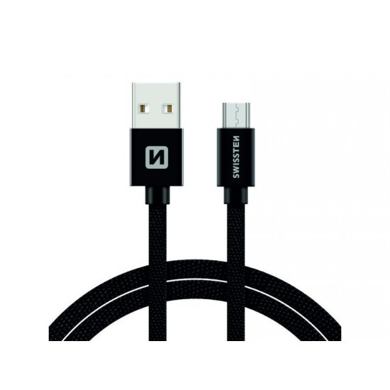 Kábel SWISSTEN USB/Micro USB 1,2M čierny