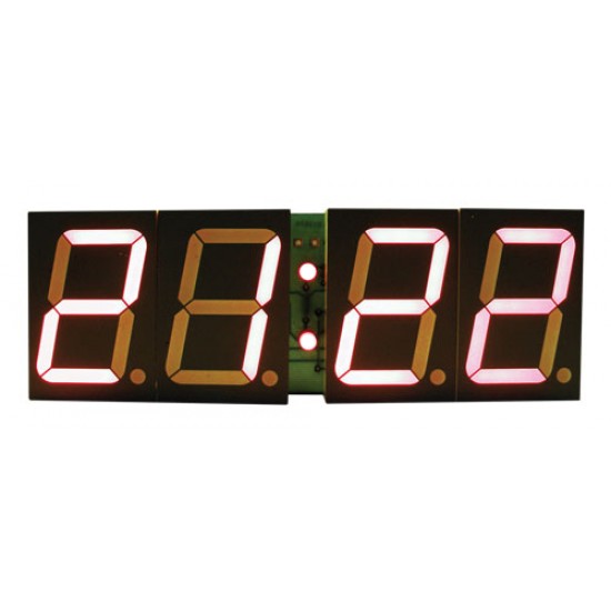 Stavebnica PT011B CMOS digitálne hodiny s 45mm červeným LED displejom