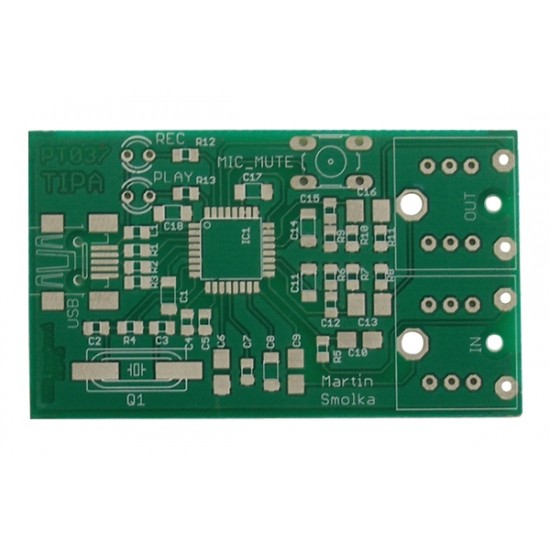 Plošný spoj PT037 USB zvuková karta s PCM2912